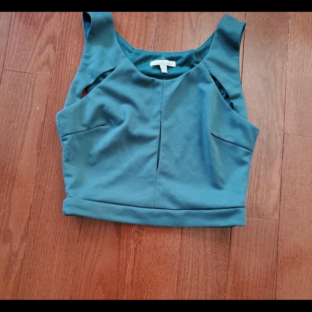 Blue/Green Crop Top💚💙